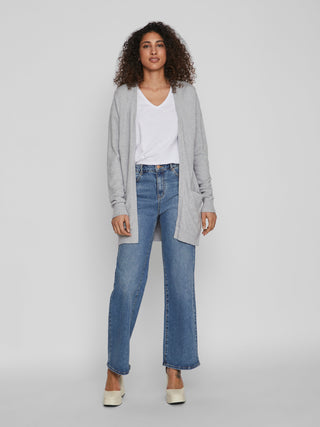 VILA CARDIGAN RIL DONNA (MEDIUM GREY MELANGE) 14044041 MGM