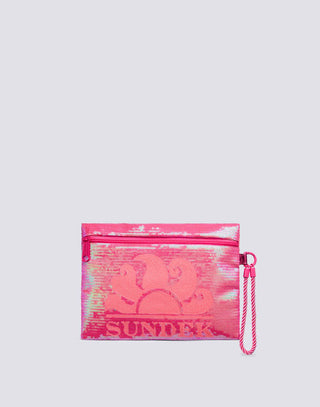 SUNDEK BORSA CON PAILLETTES E MANICO LATERALE IN CORDA AW912ABPA400 A7002