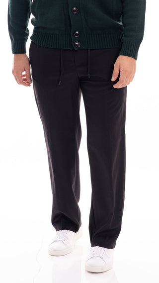 HYPS PANTALONE UOMO ENNA IN FRESCO LANA ENNA 06 NER