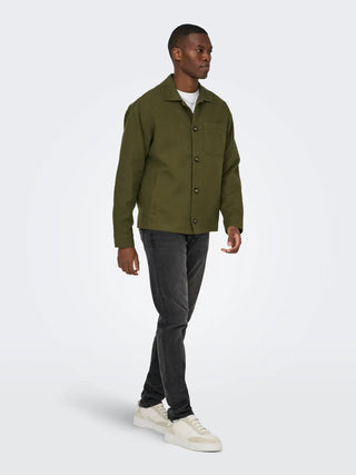 ONLY&SONS RONNIE OVERSHIRT UOMO 22037172 DKV