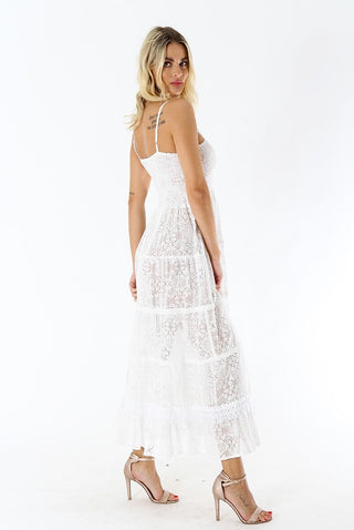 POSITANO BY JEAN PAUL ABITO LUNGO COTONE SPALLINA 11616 BIANCO