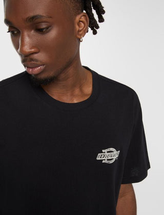 DICKIES T-SHIRT WOOD MANICA CORTA CON STAMPA SU RETRO UOMO DK0A4ZATBLK1