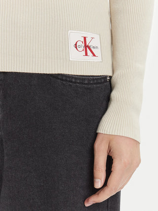 CALVIN KLEIN JEANS MAGLIONE COLLO ALTO  C/LOGO CK LV047D350G PD7