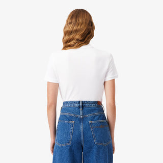 LACOSTE POLO DA DONNA IN PIQUET DI COTONE STRETCH PF5462 001