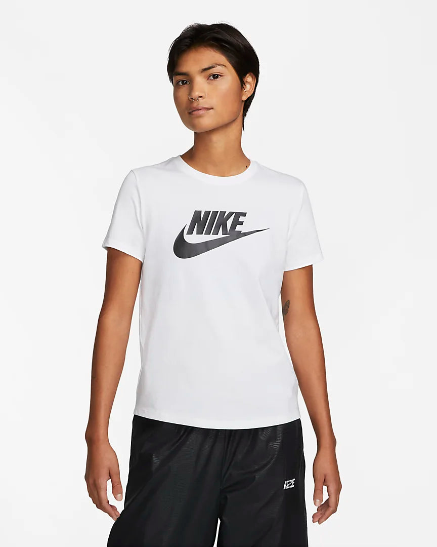 Nike T Shirt Dames Nike One Classic Dri-Fit T-shirt Dames Wit