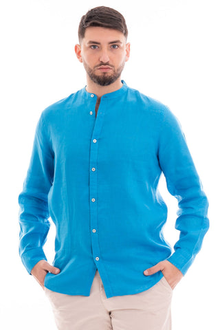 MARKUP CAMICIA MANICA LUNGA COREANA 100% LINO MK13002 PUF