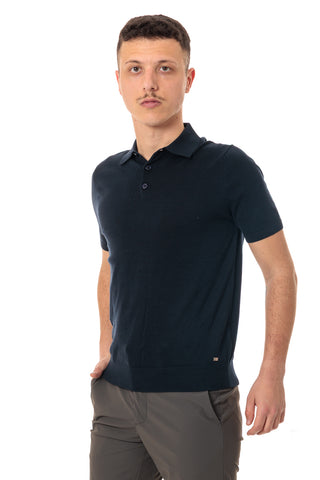 MARKUP POLO MEZZA MANICA IN COTONE MK10005 BLU