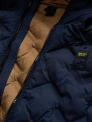 BLAUER PIUMINO PIERY CON CAPPUCCIO UOMO BLUC03233 007308 888TB