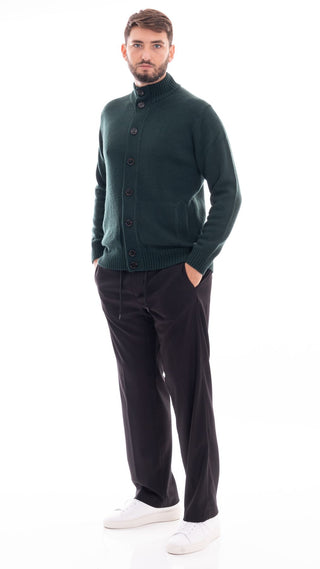 HYPS PANTALONE UOMO ENNA IN FRESCO LANA ENNA 06 NER