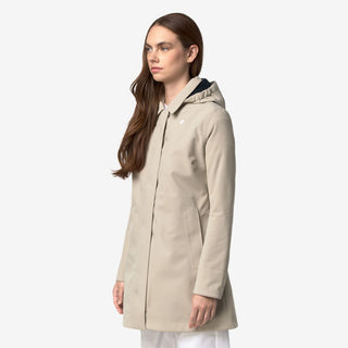 K-WAY MATHY BONDED GIUBBINO LUNGO DONNA K2148BW B2A