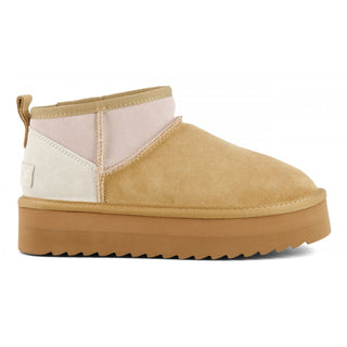 COLORS OF CALIFORNIA W PLATFORM WINTER BOOT IN SUEDE MIX YWPLA02 CAM