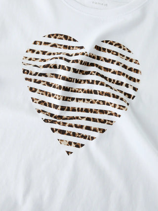 NAME IT FFAHIRAZ T-SHIRT CON CUORE 13254496 BGL