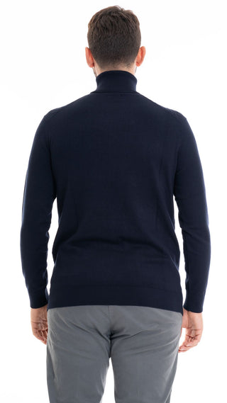MARKUP MEN'S HIGH NECK SWEATER MK790040 BLUE