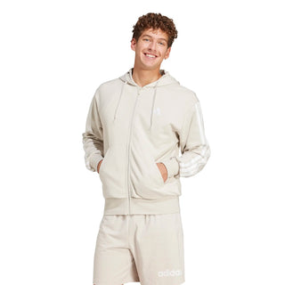 ADIDAS FELPA FULL ZIP CON 3STRISCE E  CAPPUCCIO JE6340