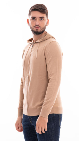 MARKUP FELPA CON CAPPUCCIO E ZIP UOMO MK790126 CML