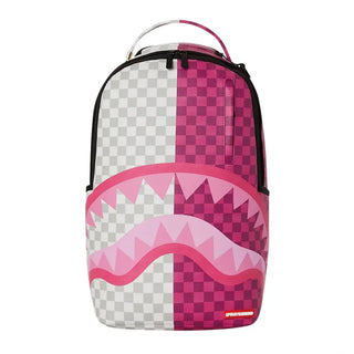SPRAYGROUND ZAINO PINK&CREAM CHECK CON LOGO ICONICO B6435