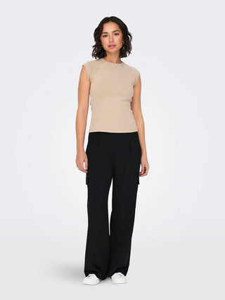 JACQUELINE DE YONG MALFY FLARED PANTS WOMEN 15312203 BLK