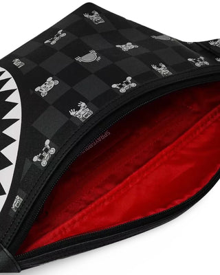 SPRAYGROUND MARSUPIO GRAY PEEKING CHECK B8912