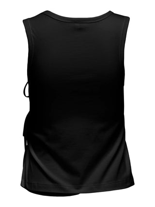 ONLY WILL TOP IN COTONE CON DETTAGLIO LACCI LATERALI DONNA (col:black) 15343430 BLK