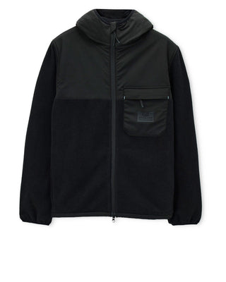 WEEKEND OFFENDER FELPAM FRUSCIANTE FULL ZIP E CAPPUCCIO CON TASCHINO UOMO HD3A15 FRUSCIANTE BLK