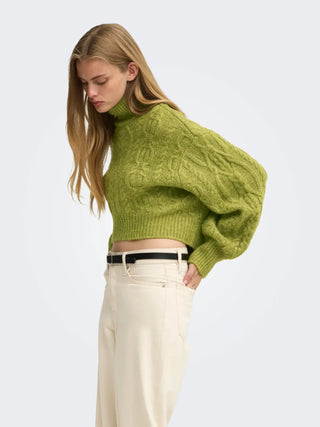 ONLY MAGLIONE HILDE A COLLO ALTO INTRECCIATO 15375336 CMS