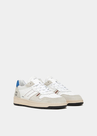 DATE SHOES COURT 2.0 NYLON WHITE-BLUE MEN M401-C2-NY-WE