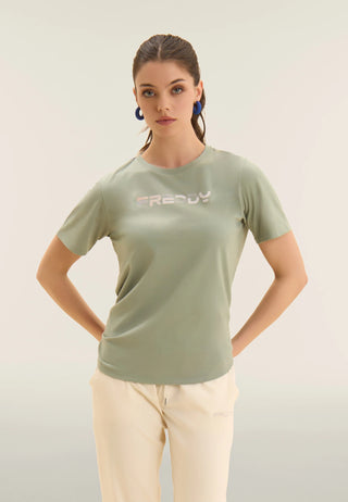 FREDDY T-SHIRT GIROCOLLO CON LOGO FREDDY S26WCRT2 V96