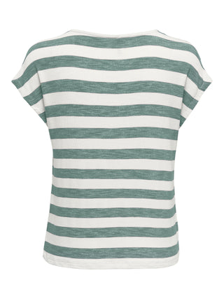 ONLY LIRA T-SHIRT A RIGHE 15252103 CGN