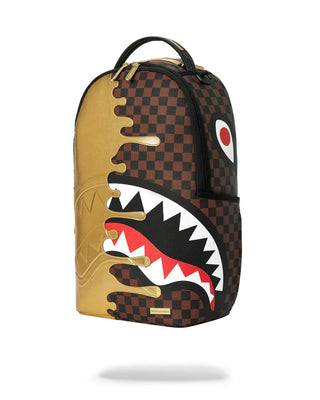 SPRAYGROUND SHARKS IN PARIS GOLD DRIP ZAINO B9250