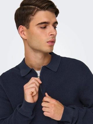 ONLY&SONS POLO MATTEO CON MEZZA ZIP UOMO 22032257 DKS