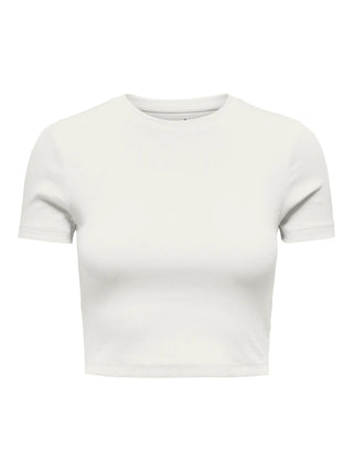 ONLY BETTY LIFE WOMEN'S CREW NECK TOP (COL:CLOUD DANCER) 15311891 CLD