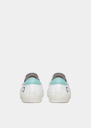 DATE WOMEN'S HILL LOW VINTAGE CALF WHITE-MINT SHOES W401-HL-VC-HM