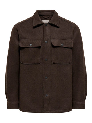 ONLY&SONS GIACCA ASH CON EFFETTO LANA 22023564 DMS