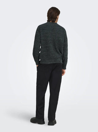 ONLY&SONS MAGLIONE JOIN CON GIROCOLLO 22034670 BLK