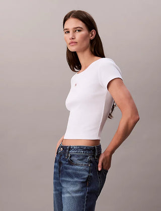 CALVIN KLEIN JEANS T-SHIRT C/LOGO MINI DONNA LV047C200G YAA