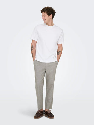 ONLY&SONS LINUS PANTALACCIO IN LINO 22024966 BGM