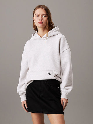 CALVIN KLEIN JEANS FELPA CON CAPPUCCIO OVERSIZED CON LOGO CK DONNA J224911 P6G