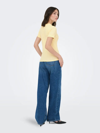 JACQUELINE DE YONG LUCKY T-SHIRT GIROCOLLO 15352288 PYW