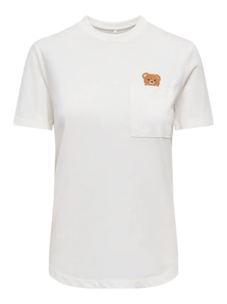 ONLY ONLY TERESA T-SHIRT CON TASCA E ORSETTO 15316954 CLD