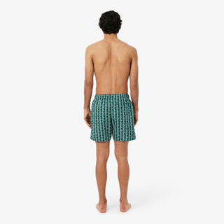 LACOSTE BOXER MARE MIDI CON STAMPA CON MONOGRAMMA MH9086 D1R