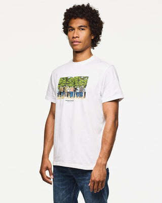 WEEKEND OFFENDER T-SHIRT GSE CON STAMPA PT3A19 GSE WHT