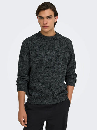 ONLY&SONS MAGLIONE JOIN CON GIROCOLLO 22034670 BLK