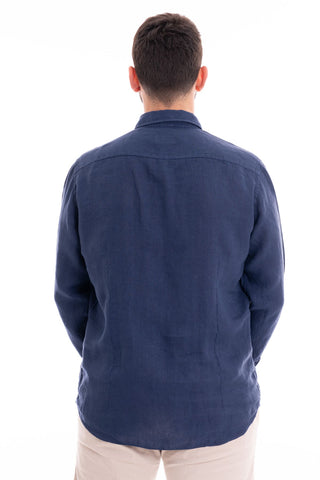 MASTRICAMICIAI LINEN SHIRT WITH FRENCH COLLAR FS069 MC309 13 LUCA