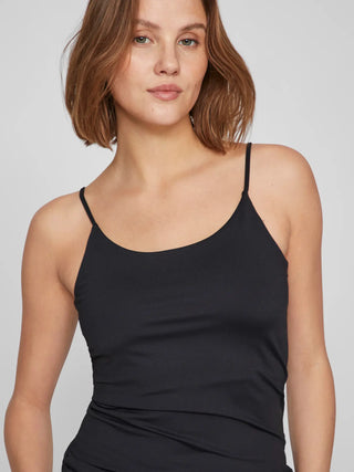 VILA VILA KENZA SINGLET TOP 14097189 BLK