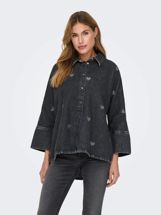 ONLY CAMICIA ONL GRACE 3/4 CON CUORI 15347081WSB