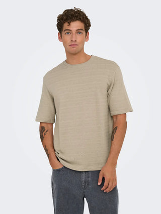 ONLY&SONS GIVO T-SHIRT IN MAGLIA 22031761 STR