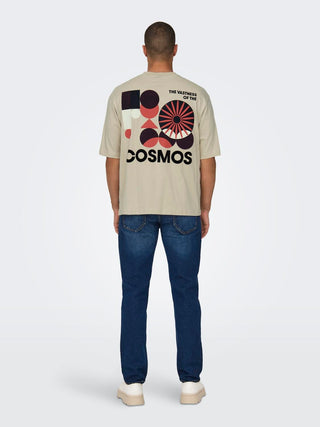 ONLY&amp;SONS MEN'S T-SHIRT LENNY OVERSIZE ELEMENT SHORT SLEEVES 22028675 SVL