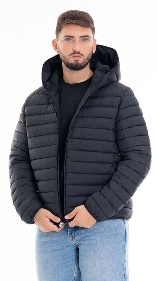 SAVE THE DUCK EZRA REVERSIBLE HOODED JACKET MEN D33600M MATT19 10000