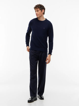 TOMMY HILFIGER PIMA ORG MAGLIONE GIROCOLLO MW28046 DW5