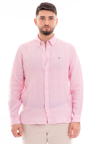 TOMMY HILFIGER M CAMICIA PIGMENT DYED SOLID REGULAR FIT MW34602 TJS